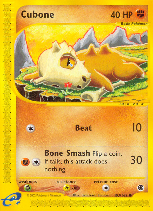 Cubone (103/165) [Expedition: Base Set] | Deep Dive Games St. Marys