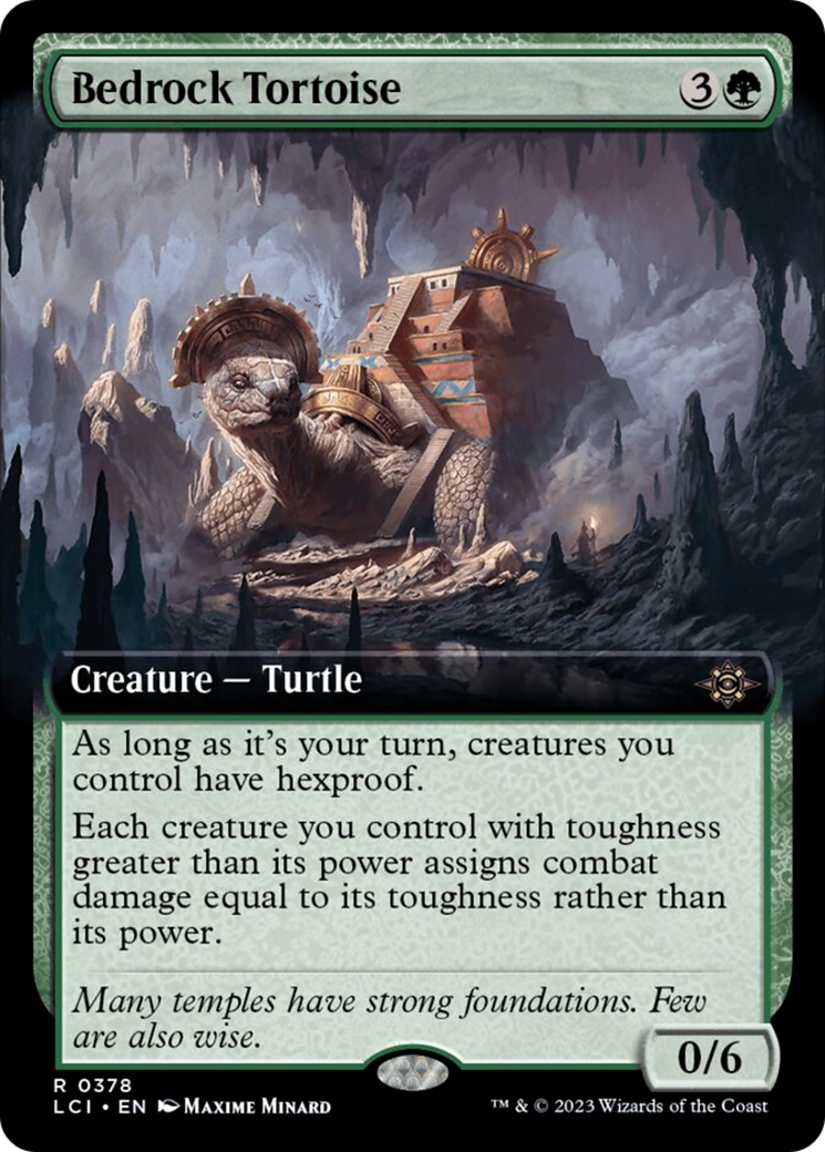 Bedrock Tortoise (Extended Art) [The Lost Caverns of Ixalan] | Deep Dive Games St. Marys