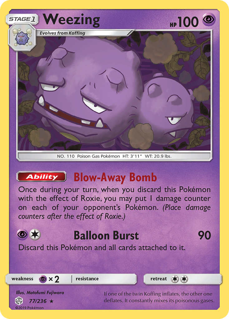 Weezing (77/236) [Sun & Moon: Cosmic Eclipse] | Deep Dive Games St. Marys