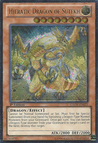 Hieratic Dragon of Sutekh [GAOV-EN025] Ultimate Rare | Deep Dive Games St. Marys