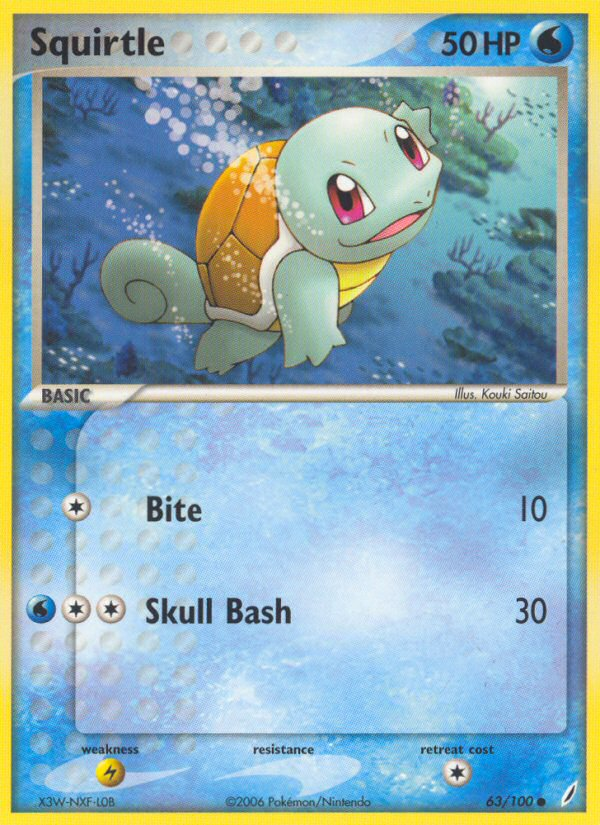 Squirtle (63/100) [EX: Crystal Guardians] | Deep Dive Games St. Marys