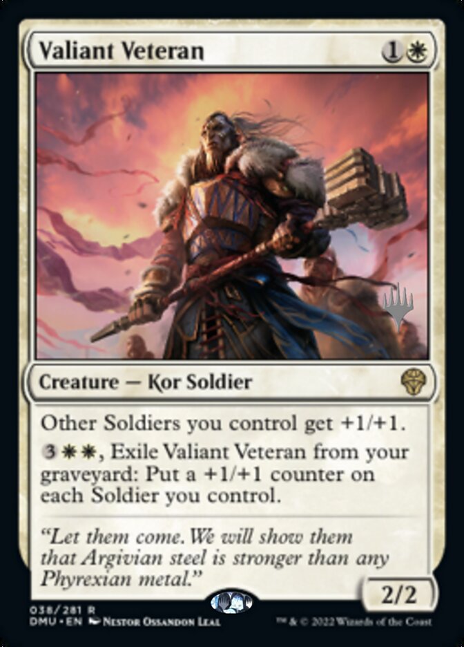 Valiant Veteran (Promo Pack) [Dominaria United Promos] | Deep Dive Games St. Marys