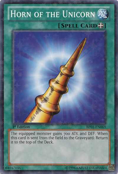 Horn of the Unicorn [BP01-EN069] Starfoil Rare | Deep Dive Games St. Marys