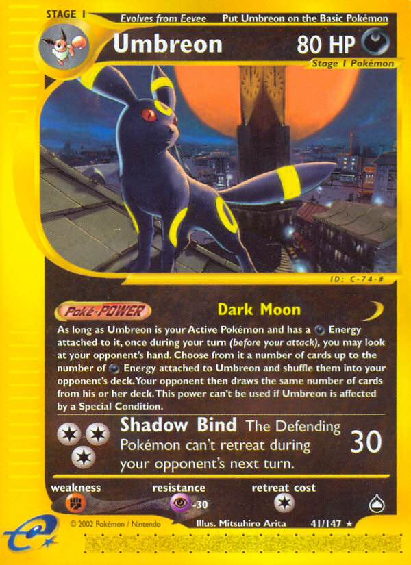 Umbreon (41/147) [Aquapolis] | Deep Dive Games St. Marys