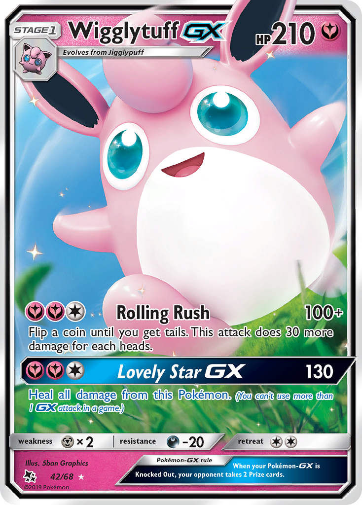 Wigglytuff GX (42/68) [Sun & Moon: Hidden Fates] | Deep Dive Games St. Marys