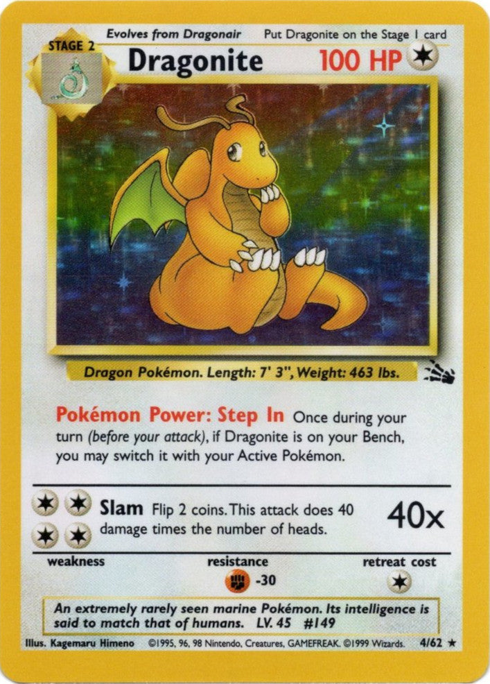 Dragonite (4/62) [Fossil Unlimited] | Deep Dive Games St. Marys