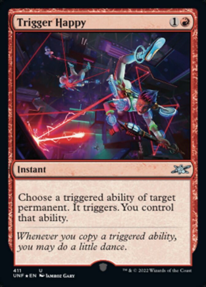 Trigger Happy (Galaxy Foil) [Unfinity] | Deep Dive Games St. Marys