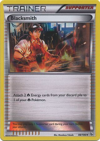 Blacksmith (88/106) (Sheen Holo Pyroar Collection Exclusive) [XY: Flashfire] | Deep Dive Games St. Marys