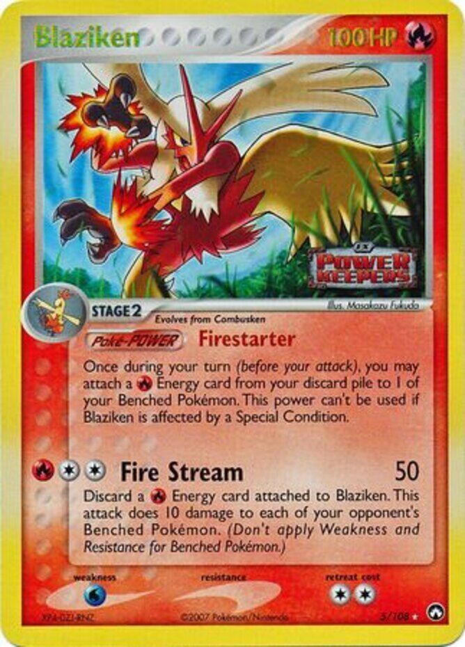 Blaziken (5/108) (Stamped) [EX: Power Keepers] | Deep Dive Games St. Marys