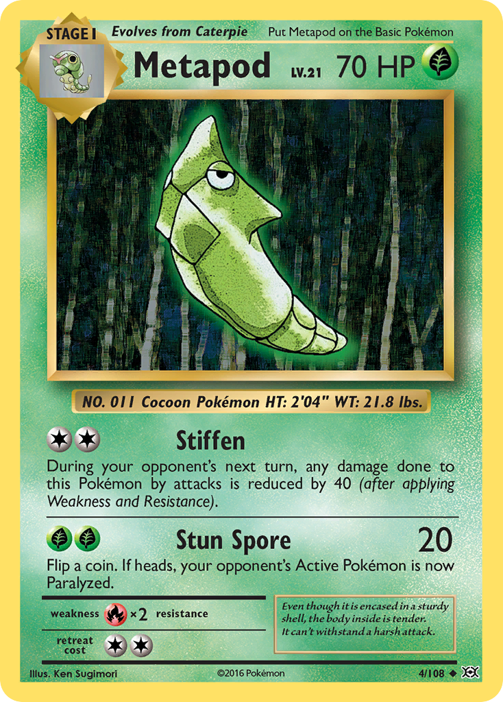 Metapod (4/108) [XY: Evolutions] | Deep Dive Games St. Marys