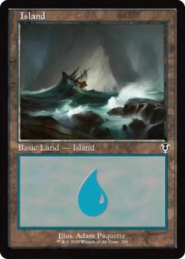 Island (291) (Retro Frame) [Innistrad Remastered] | Deep Dive Games St. Marys