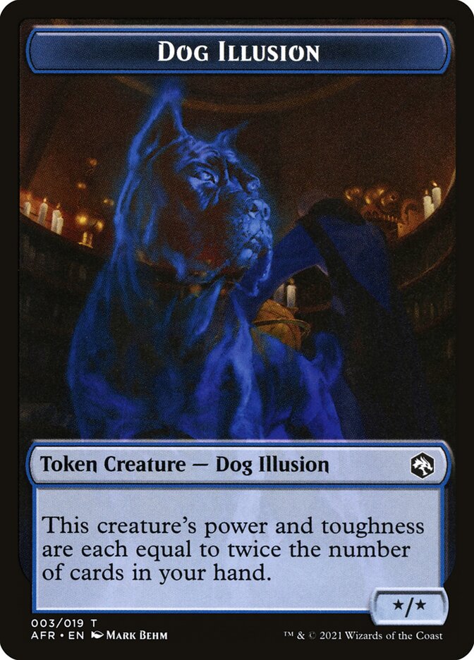 Zombie // Dog Illusion Double-Sided Token [Dungeons & Dragons: Adventures in the Forgotten Realms Tokens] | Deep Dive Games St. Marys