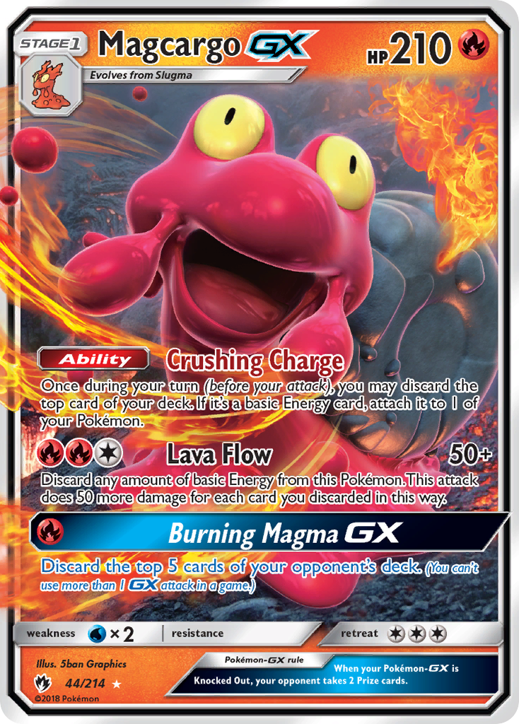 Magcargo GX (44/214) [Sun & Moon: Lost Thunder] | Deep Dive Games St. Marys