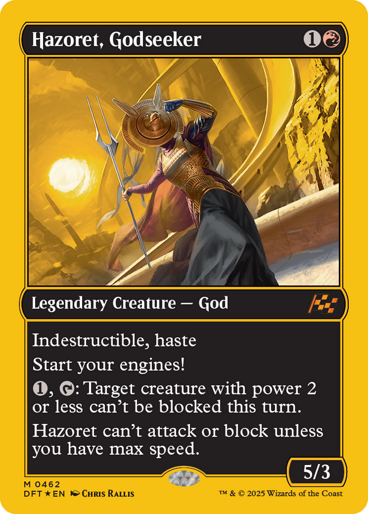 Hazoret, Godseeker (First-Place Foil) [Aetherdrift] | Deep Dive Games St. Marys