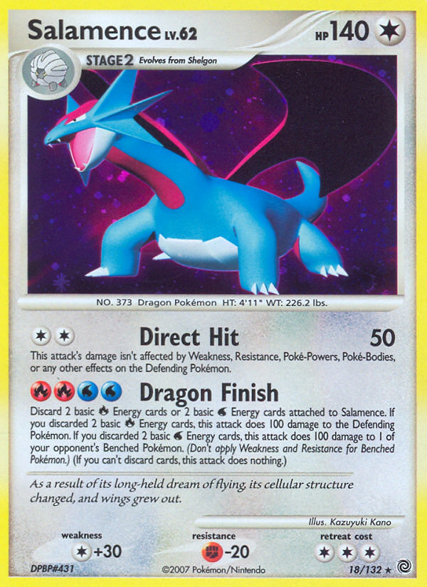 Salamence (18/132) [Diamond & Pearl: Secret Wonders] | Deep Dive Games St. Marys