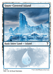 Snow-Covered Island (White Border) [Mystery Booster 2] | Deep Dive Games St. Marys