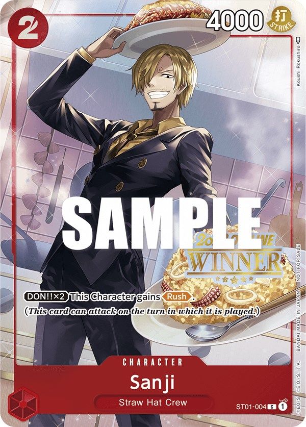 Sanji (Offline Regional 2023) [Winner] [One Piece Promotion Cards] | Deep Dive Games St. Marys