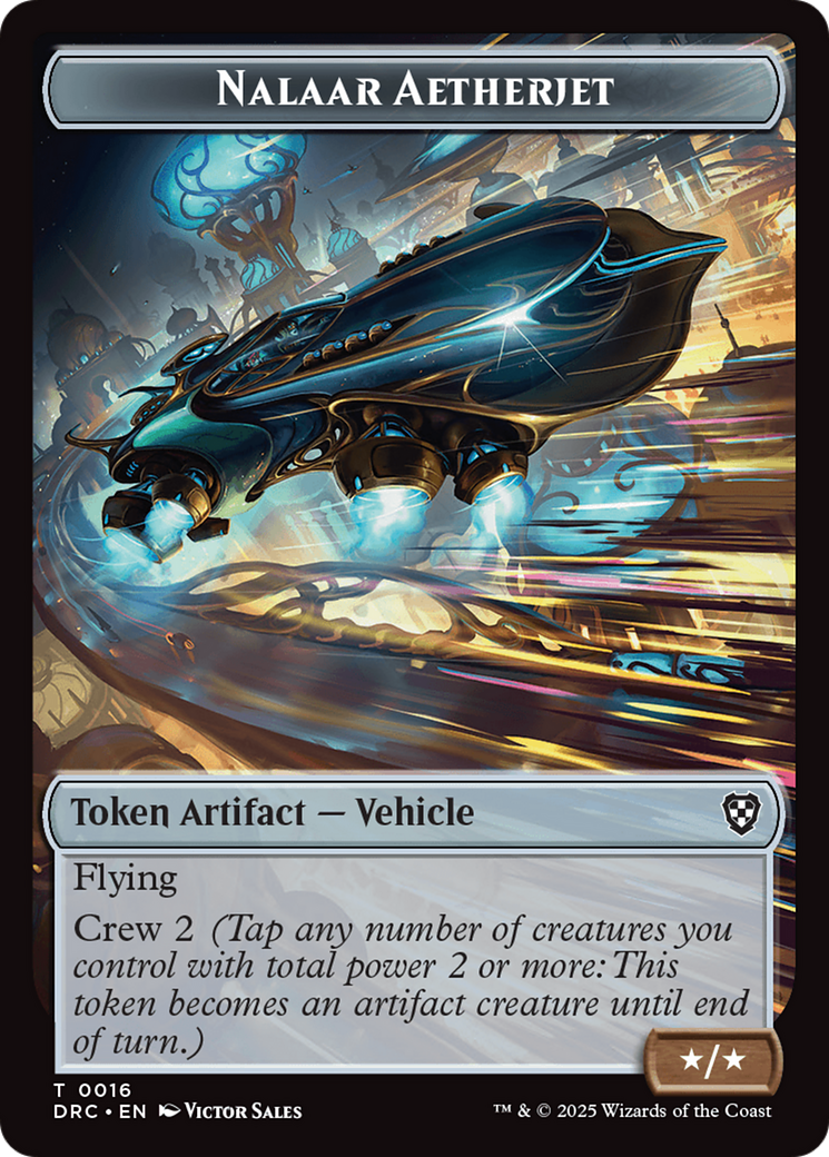 Nalaar Aetherjet // Treasure Double-Sided Token [Aetherdrift Tokens] | Deep Dive Games St. Marys