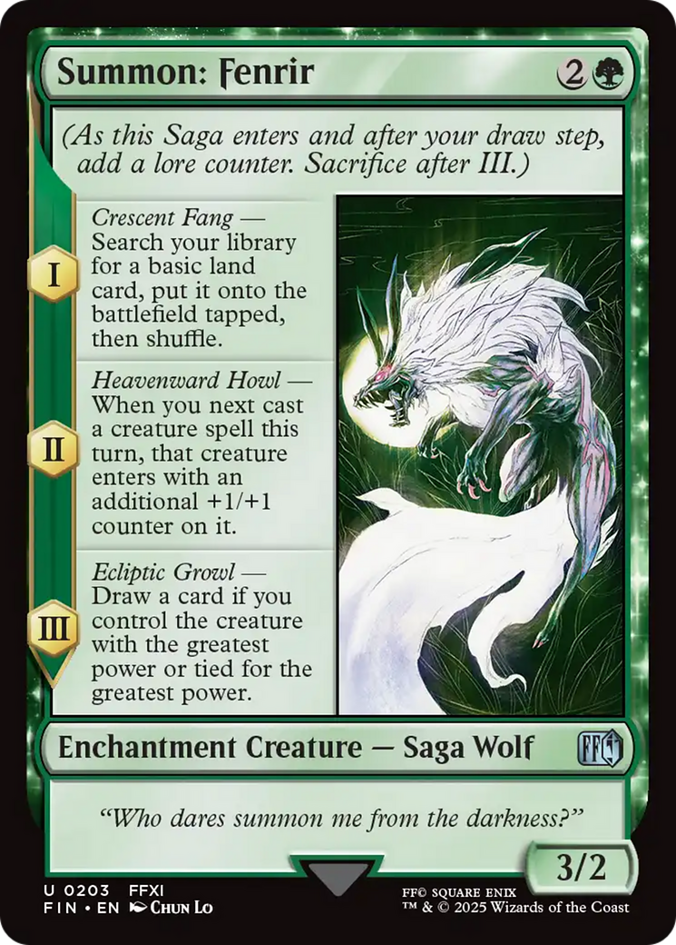 Summon: Fenrir [FINAL FANTASY] | Deep Dive Games St. Marys