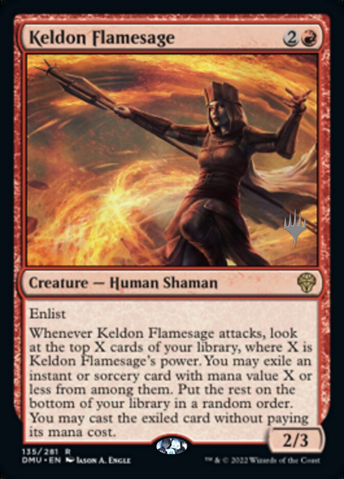 Keldon Flamesage (Promo Pack) [Dominaria United Promos] | Deep Dive Games St. Marys