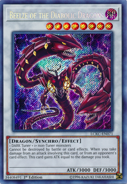 Beelze of the Diabolic Dragons [LCKC-EN071] Secret Rare | Deep Dive Games St. Marys