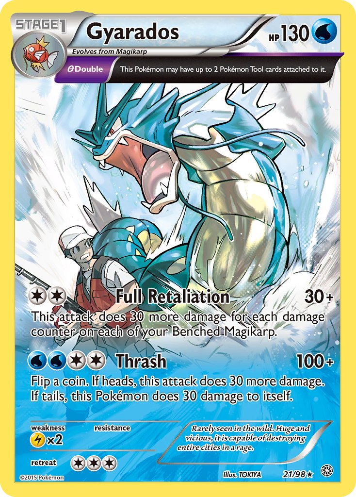 Gyarados (21/98) (Theme Deck Exclusive) [XY: Ancient Origins] | Deep Dive Games St. Marys