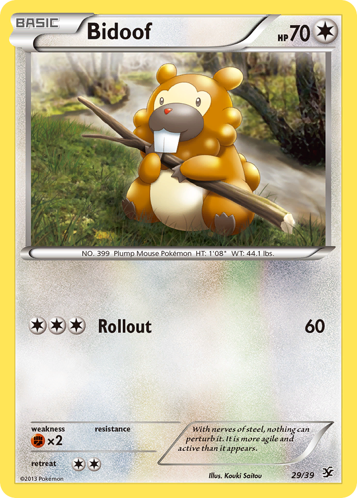 Bidoof (29/39) [XY: Kalos Starter Set] | Deep Dive Games St. Marys