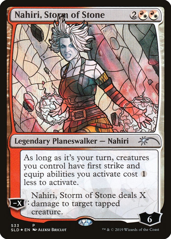 Nahiri, Storm of Stone (Stained Glass) [Secret Lair Drop Promos] | Deep Dive Games St. Marys