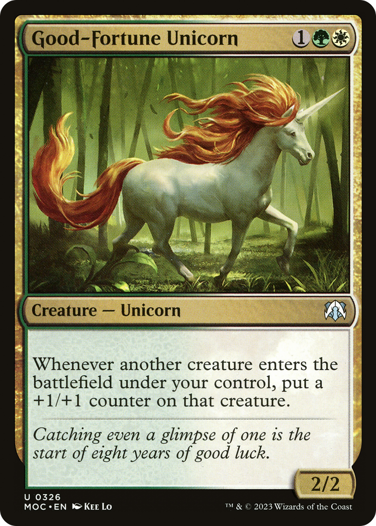 Good-Fortune Unicorn [March of the Machine Commander] | Deep Dive Games St. Marys