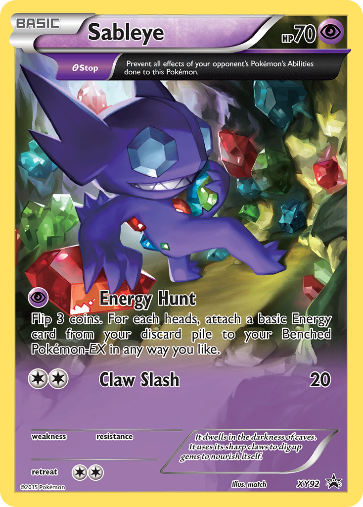 Sableye (XY92) [XY: Black Star Promos] | Deep Dive Games St. Marys