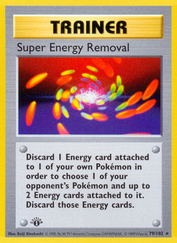 Super Energy Removal (79/102) (Shadowless) [Base Set 1st Edition] | Deep Dive Games St. Marys