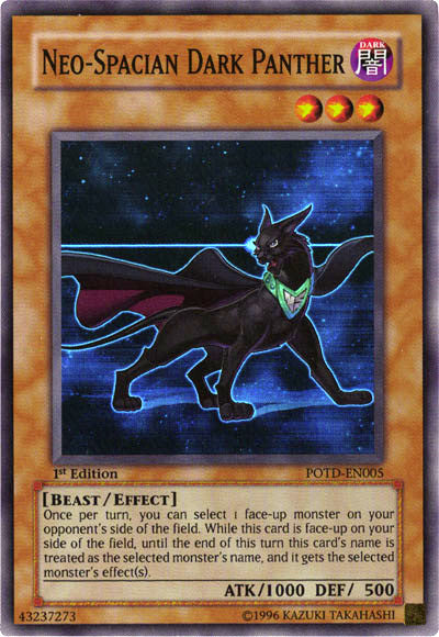 Neo-Spacian Dark Panther [POTD-EN005] Super Rare | Deep Dive Games St. Marys