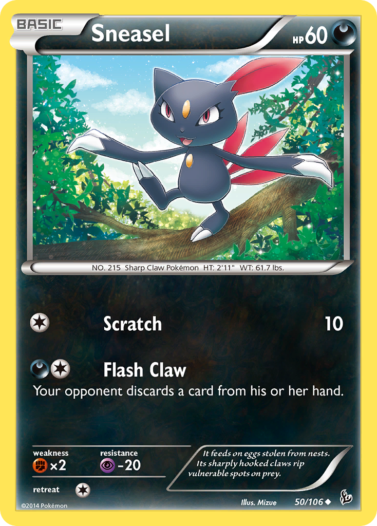 Sneasel (50/106) [XY: Flashfire] | Deep Dive Games St. Marys