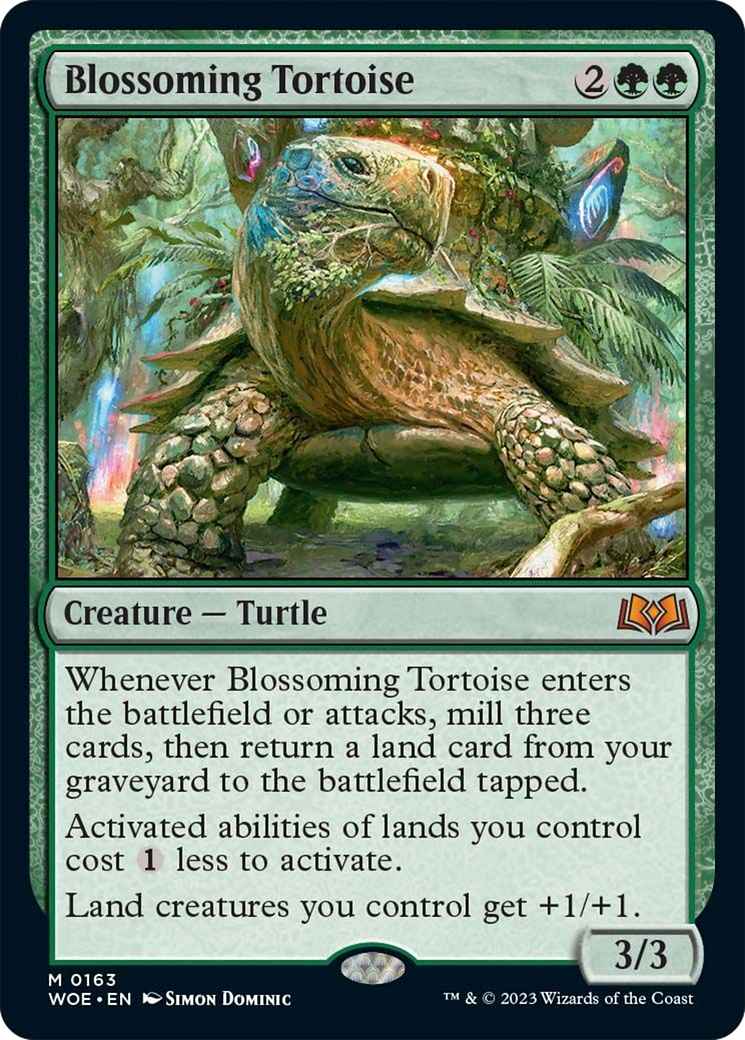 Blossoming Tortoise [Wilds of Eldraine] | Deep Dive Games St. Marys