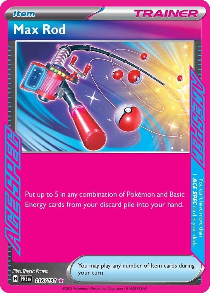 Max Rod (116/131) [Scarlet & Violet: Prismatic Evolutions] | Deep Dive Games St. Marys