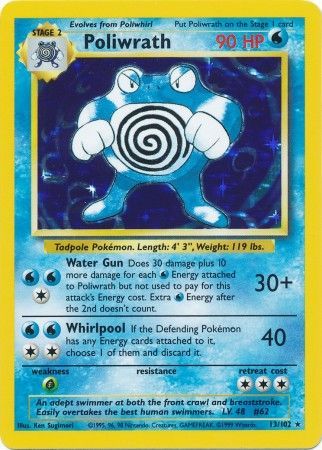 Poliwrath (13/102) [Base Set Unlimited] | Deep Dive Games St. Marys