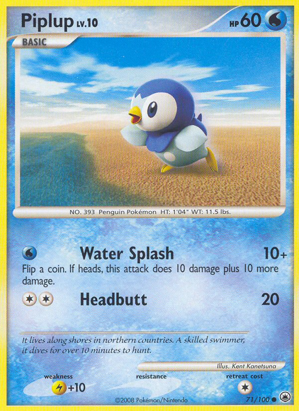 Piplup (71/100) [Diamond & Pearl: Majestic Dawn] | Deep Dive Games St. Marys