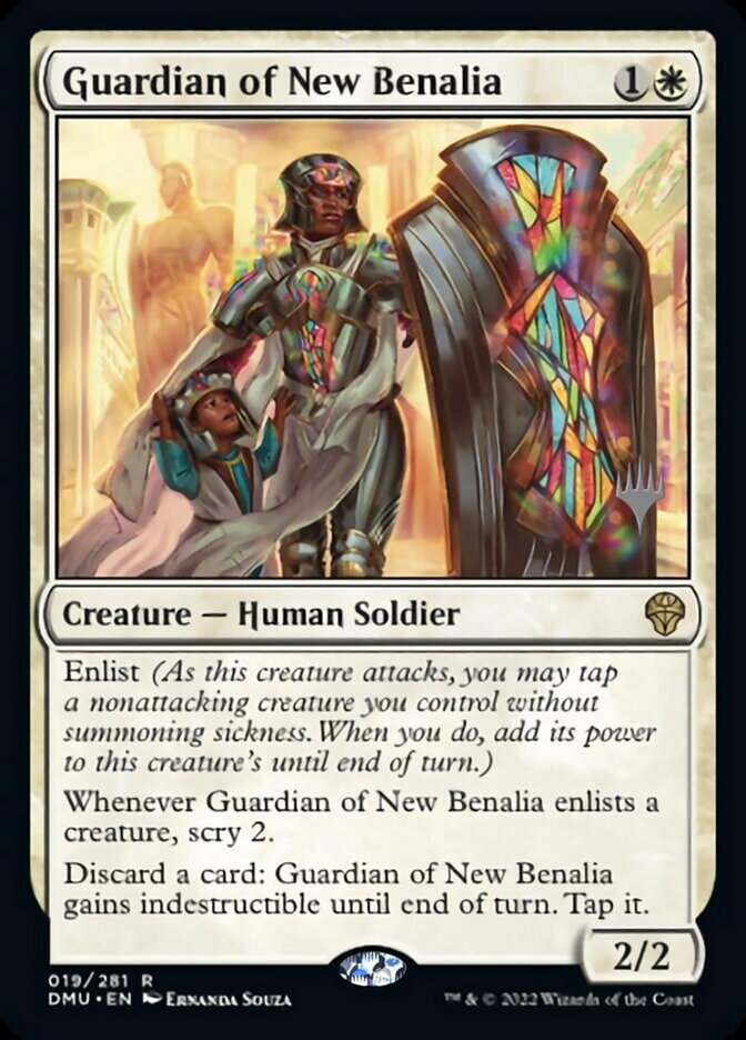 Guardian of New Benalia (Promo Pack) [Dominaria United Promos] | Deep Dive Games St. Marys