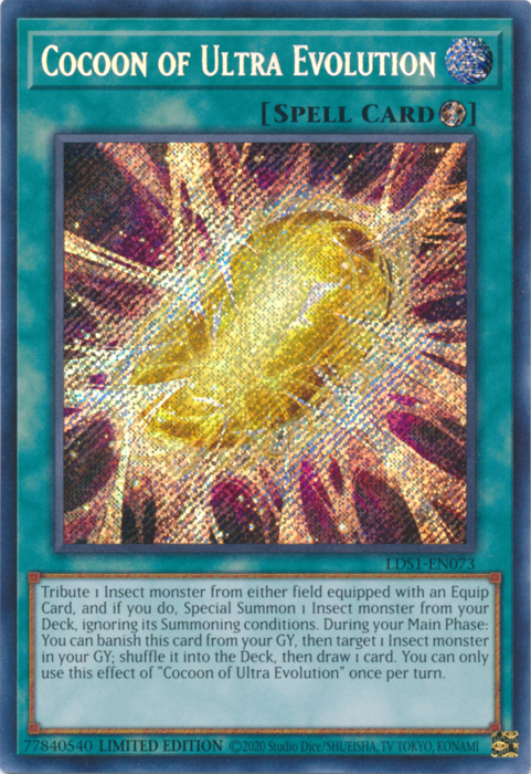 Cocoon of Ultra Evolution [LDS1-EN073] Secret Rare | Deep Dive Games St. Marys