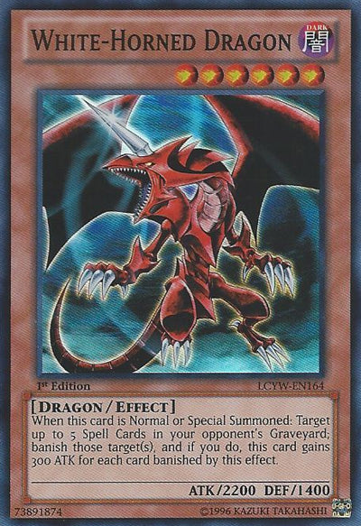 White-Horned Dragon (Redemption Replacement) [MDP2-EN006K] Rare | Deep Dive Games St. Marys