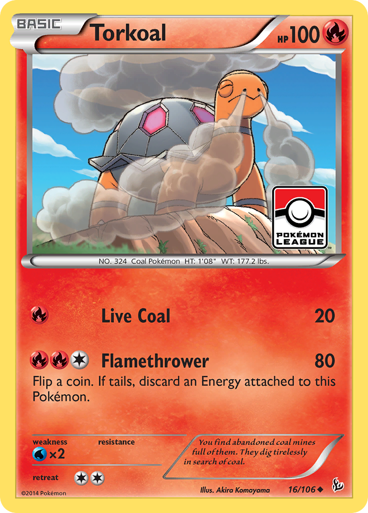 Torkoal (16/106) [XY: Flashfire] | Deep Dive Games St. Marys