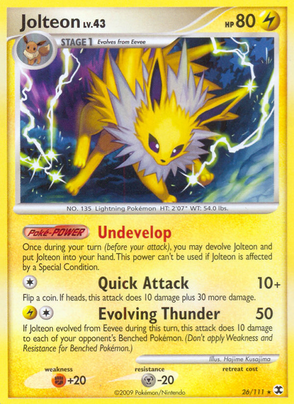 Jolteon (26/111) [Platinum: Rising Rivals] | Deep Dive Games St. Marys