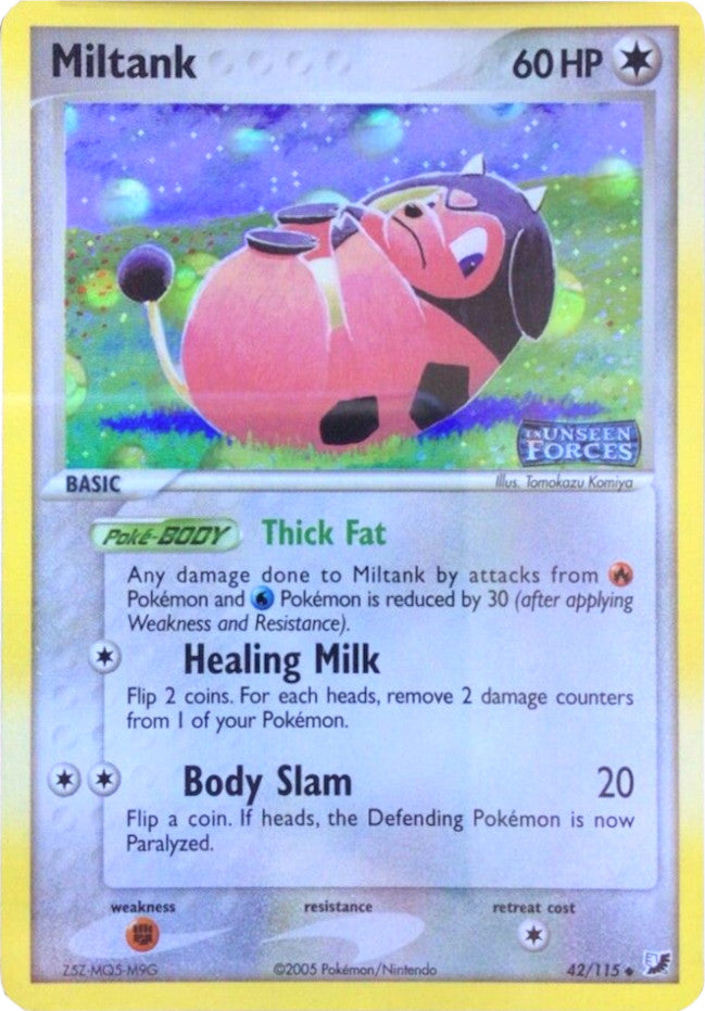 Miltank (42/115) (Stamped) [EX: Unseen Forces] | Deep Dive Games St. Marys