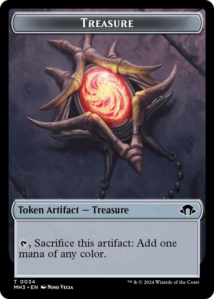 Phyrexian Germ // Treasure Double-Sided Token [Modern Horizons 3 Tokens] | Deep Dive Games St. Marys