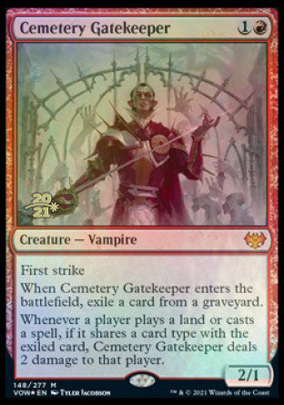 Cemetery Gatekeeper [Innistrad: Crimson Vow Prerelease Promos] | Deep Dive Games St. Marys