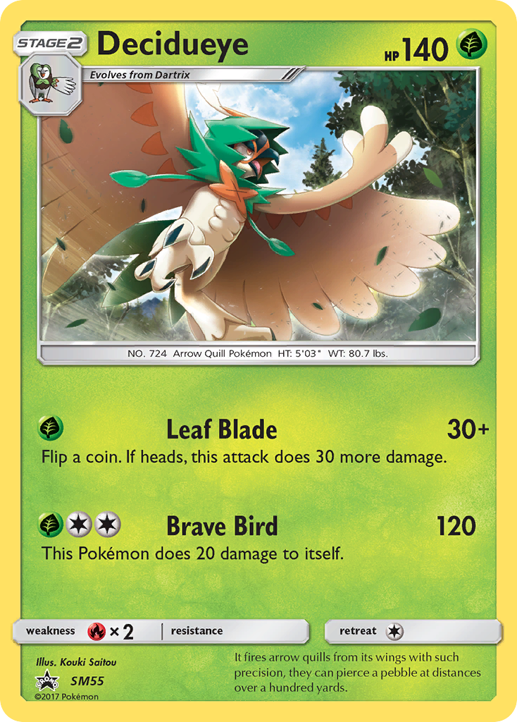 Decidueye (SM55) [Sun & Moon: Black Star Promos] | Deep Dive Games St. Marys