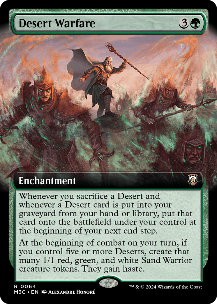 Desert Warfare (Extended Art) [Modern Horizons 3 Commander] | Deep Dive Games St. Marys