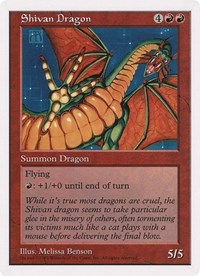 Shivan Dragon (Oversized) [Oversize Cards] | Deep Dive Games St. Marys