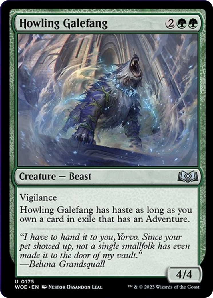 Howling Galefang [Wilds of Eldraine] | Deep Dive Games St. Marys