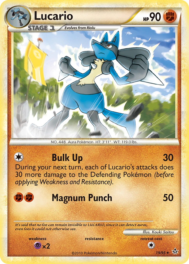 Lucario (19/95) [HeartGold & SoulSilver: Unleashed] | Deep Dive Games St. Marys
